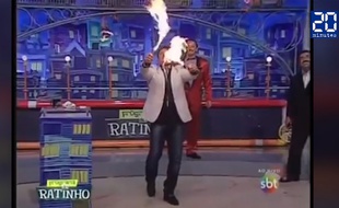 Un accident pyrotechnique survenu sur une chaîne étrangère.