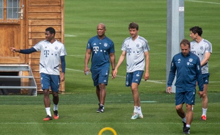 Les joueurs du Bayern Munich, comme ceux des autres clubs allemands, ont repris l'entraînement par petits groupes depuis le 6 avril.
