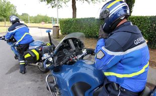 Illustration d'un contrôle de gendarmerie ici entre Rennes et Nantes.