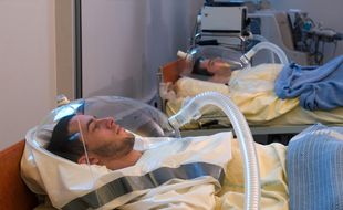 Une séance de Bedrest à l'Institut de médecine et de physiologie spatiales (MEDES) à Toulouse.