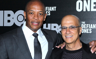 Le rappeur Dr. Dre et le producteur Jimmy Iovine