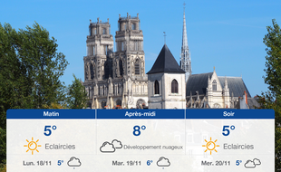 Météo Orléans: Prévisions du dimanche 17 novembre 2019