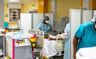 Dans un hôpital de Pointe-à-Pitre, en septembre.