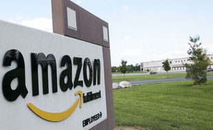 Devanture d'un «fulfillment center» d'Amazon en Pennsylvanie.