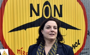 Emmanuelle Cosse état à Notre-Dame-des-Landes le 4 novembre 2015 pour dire «non» à l'aéroport.