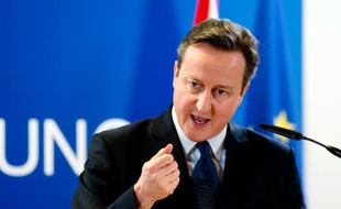 Le Premier ministre britannique David Cameron à Bruxelles le 17 décembre 2015