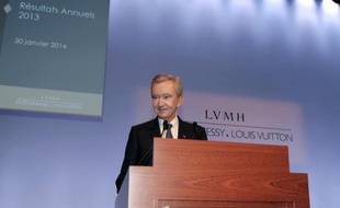 Le numéro un mondial du luxe LVMH, propriétaire entre autres de Louis Vuitton, Bulgari, Sephora ou Moët & Chandon, a signé en 2013 un nouveau record de ventes mais ses résultats ont peu progressé, du fait d'un ralentissement de sa marque phare Vuitton.