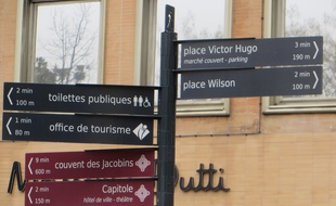 La nouvelle signalétique à fait son apparition dans le secteur du Capitole.