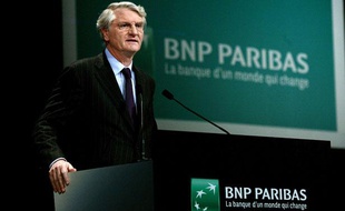 Le directeur général de BNP Paribas, Baudouin Prot, lors de la réunion des actionnaires, à Paris, le 12 mai 2010.
