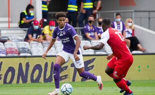 Le Toulousain Amine Adli face à Dunkerque, le 22 août 2020.