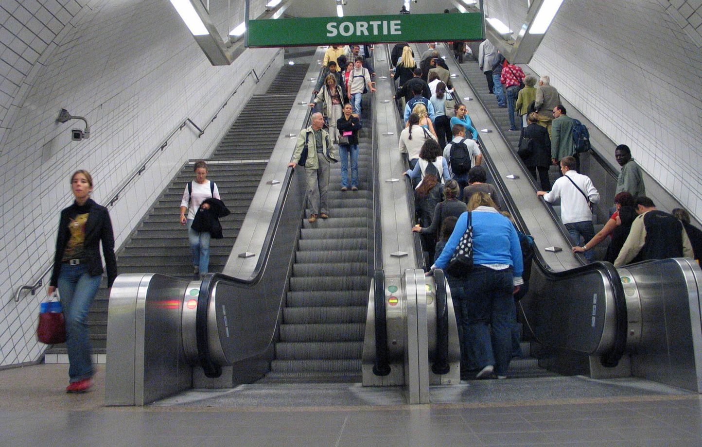 Dans le métro toulousain.