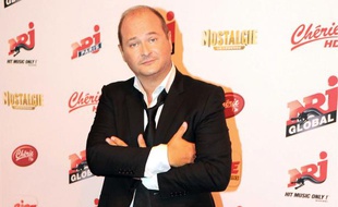 Sebastien Cauet lors de la conference de presse de rentree du groupe NRJ le 12 septembre 2012.