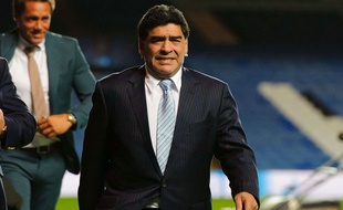 Diego Maradona à Londres le 18 mars 2014.