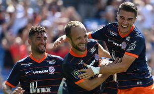 Valère Germain en est déjà à trois célébrations en trois matchssous le maillot montpelliérain.