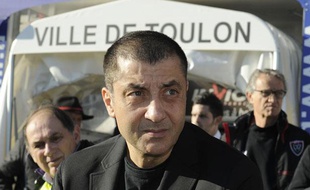 Mourad Boudjellal, le président de Toulon, le 14 décembre 2013, au stade Mayol.
