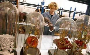 La salle de stockage des objets où doit se tenir l'inventaire des pièces.