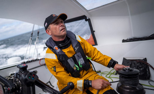 Kevin Escoffier a été secouru par Jean Le Cam sur le Vendée Globe, le 1er décembre.