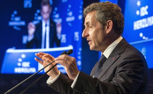 Nicolas Sarkozy, président des Républicains, parti héritier de l'UMP le 8 juin 2015.
