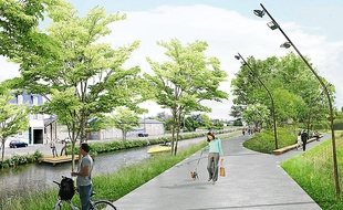 La municipalité veut inciter les Rennais à la balade sur les berges du canal.
