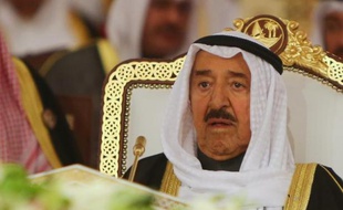 L'émir du Koweït, cheikh Sabah al-Ahmad al-Sabah, le 9 décembre 2014 à Doha