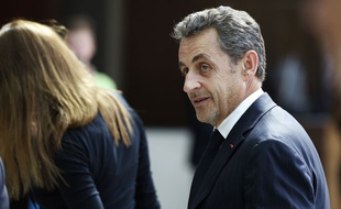 Nicolas Sarkozy lors d'une conférence à Monaco le 18 juin 2014.