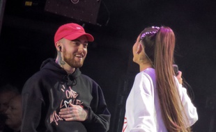 Le rappeur Mac Miller et sa copine Ariana Grande au concert One Love Manchester