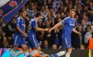Gary Cahill après son but contre Galatasaray, le 18 mars 2014, à Stamford Bridge