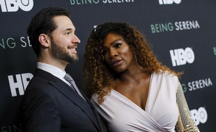 La joueuse de tennis Serena Williams et son mari Alexis Ohanian à New York.