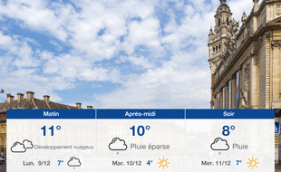 Météo Lille: Prévisions du dimanche 8 décembre 2019