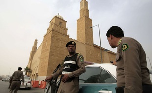 Illustration de policiers à Ryad.