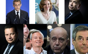 Les 7 candidats à la primaire de la droite et du centre.