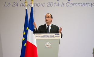 François Hollande le 24 novembre 2014 à Commercy.