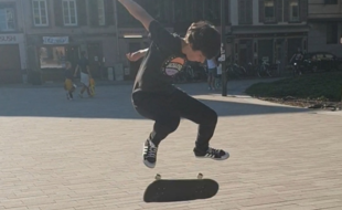 Le parvis du tribunal, l'un des spots prisés par les skateurs à Strasbourg