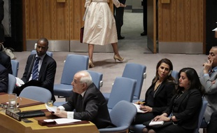 Nikki Haley, l'ambassadrice des Etats-Unis à l'ONU, a quitté le Conseil de sécurité avant que le représentant palestinien ne s'exprime