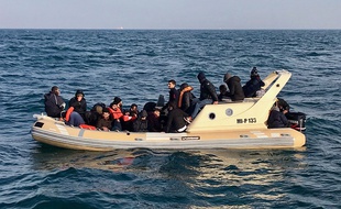 Des migrants secourus dans la Manche (photo d'illustration)