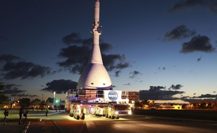 La capsule Orion, qui devrait à l'avenir envoyer les astronautes de la mission Artémis sur la Lune.