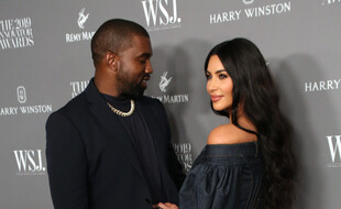 Les époux Kanye West et Kim Kardashian