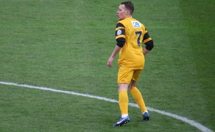 A Villeneuve d'Ascq, le 3 janvier 2016 - Messaoud Bouardja, attaquant de l'ES Wasquehal face au PSG.