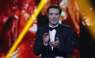 Nicolas Bedos, lors de la 26e cérémonie des Molières, en 2014.