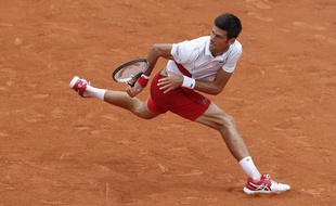 Novak Djokovic à Roland Garros, le 28 mai 2018.