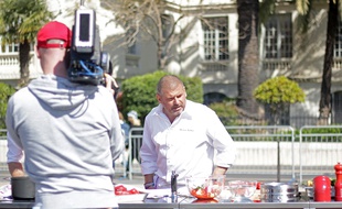 Le chef Christian Etchebest, juré de MasterChef, lundi dans le Vieux-Nice