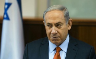 Le premier ministre israélien Benjamin Netanyahu dans son bureau, le 28 juin 2015 à Jerusalem