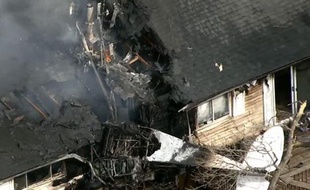 Capture d'écran d'un accident d'avion près de Denver survenu le 5 mai 2014.