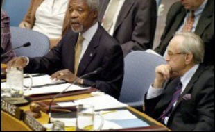 Le Conseil de sécurité a adopté dimanche une déclaration dans laquelle il "déplore fortement la perte de vies innocentes" dans le bombardement israélien sur Cana (Liban), sans toutefois le condamner, les Etats-Unis s'y étant opposés, et appelle "à la fin des violences".