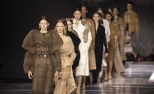 Le final du défilé Burberry à Londres en février 2020.