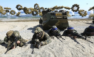 L'exercice militaire Foal Eagle, en 2016 en Corée du Sud.