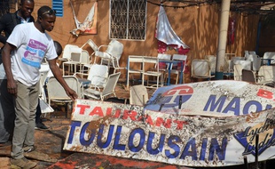 Le maquis Le Toulousain à Niamey, le 17 janvier.