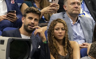Gerard Pique et Shakira à l'US Open en 2019.