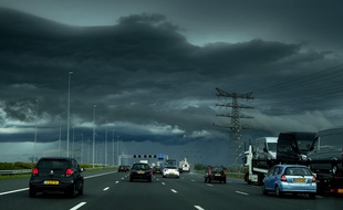 L'autoroute A2 entre Utrecht et Amsterdam, le 23 juin 2016.