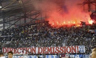 Le virage sud du stade Vélodrome.